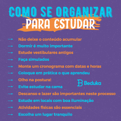 Aprenda Como Se Organizar Para Estudar - 12 INFALÍVEIS