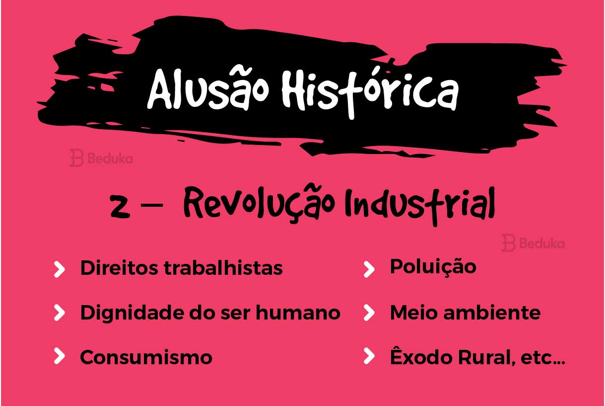alusão histórica sobre revolução industrial