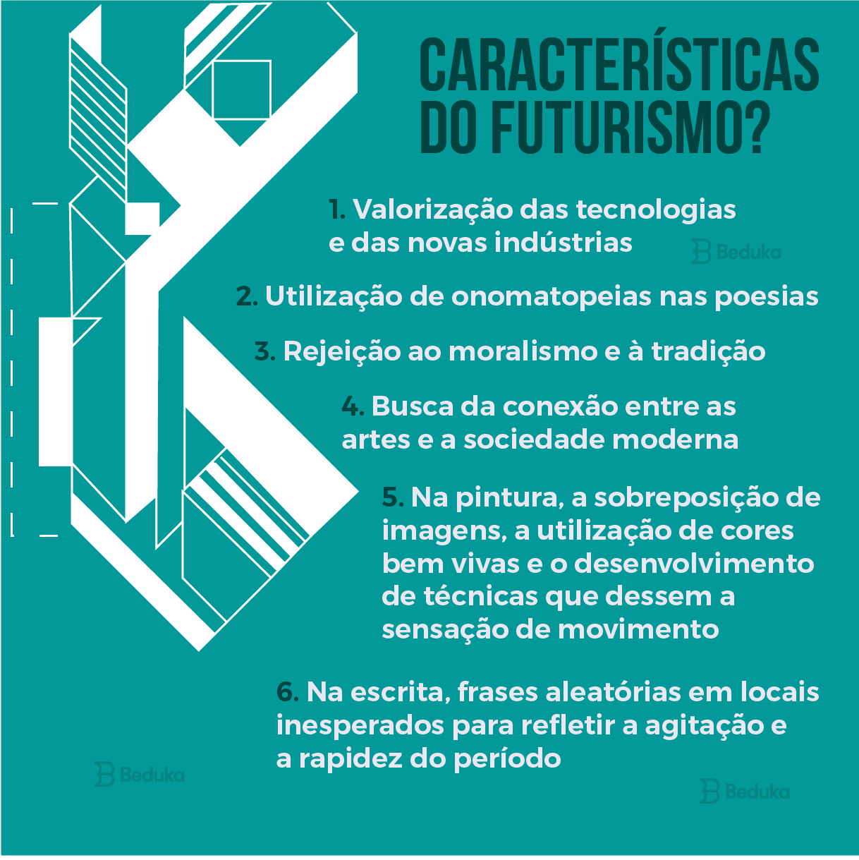 quais são as principais características do futurismo