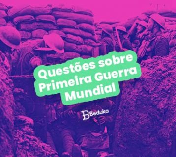 questões sobre a primeira guerra mundial