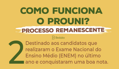 como funciona o prouni processo remancescente