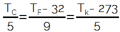 formula temperatura