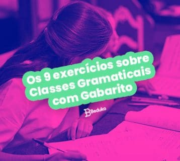 Os 9 exercicios sobre classes gramaticais com gabarito