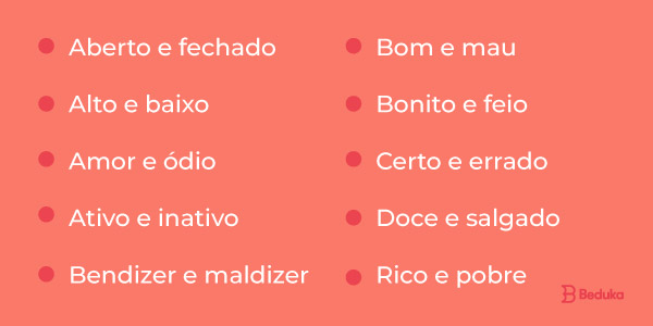 Veja os Sinônimos, Hiperônimos e Antônimos: resumo de Gramática Enem