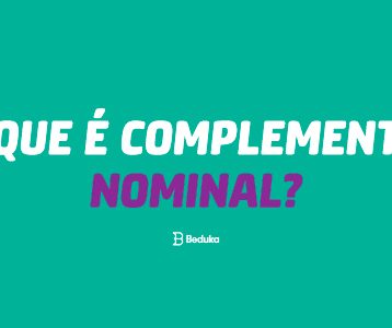 O que é Complemento Nominal