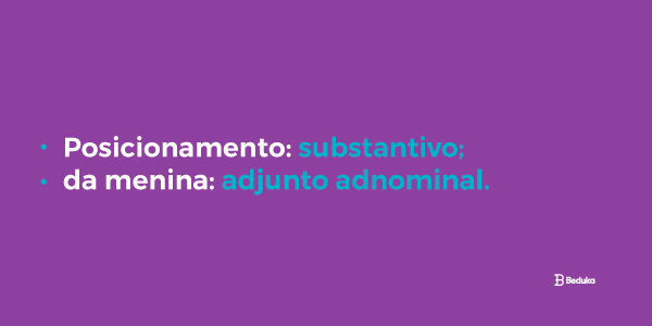 exemplo adjunto adnominal