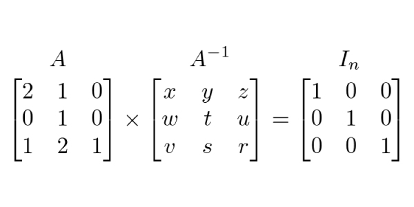 matriz-inversa-sistema-Exercícios de Matrizes