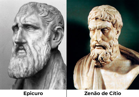 Epicurismo e Estoicismo - Epicuro e Zenão de Cítio