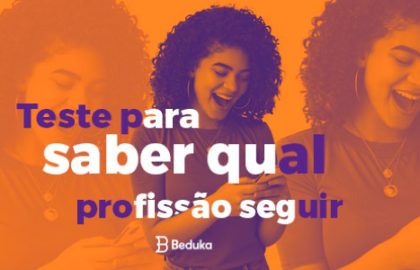 Jovem realiza teste para saber qual profissão seguir
