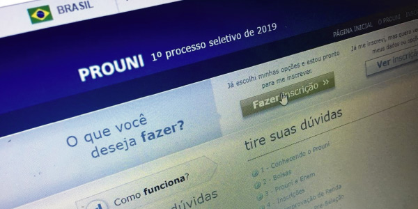 Passo a passo da inscrição do Prouni
