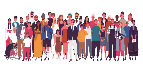 movimentos migratórios de pessoas com diferentes culturas