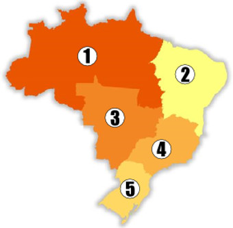 divisao-regional-Exercícios sobre Divisão Regional do Brasil