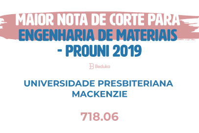 Maior Nota de Corte Engenharia de Materiais