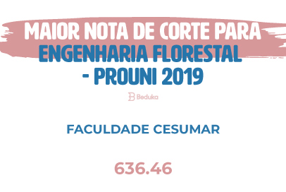 Maior Nota de Corte Engenharia Florestal