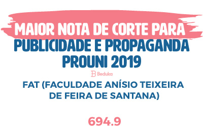 maior nota de corte publicidade e propaganda