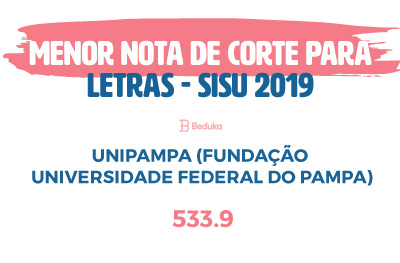 menor nota de corte letras