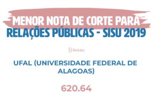 Nota de Corte para Relações Públicas - Sisu 2020 e Prouni 2020