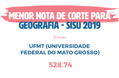 menor nota de corte geografia