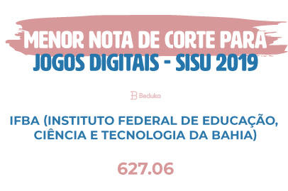 Nota de Corte Jogos Digitais