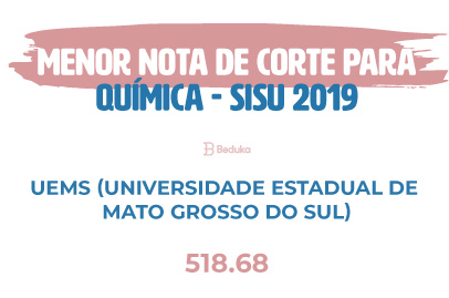 Menor Nota de Corte Química