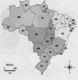 regiões - divisao-regional-Exercícios sobre Divisão Regional do Brasil