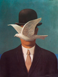 "Man in a Bowler Hat", de René Magritte