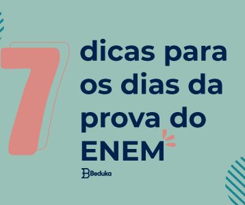 DICAS PARA OS DIAS DA PROVA DO ENEM 2019