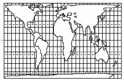Projeção-de-peters-calvin - Exercícios sobre Projeções Cartográficas
