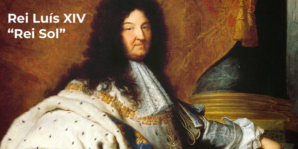Rei da França Luís XIV, chamado Rei sol, na fase absolutista da Europa