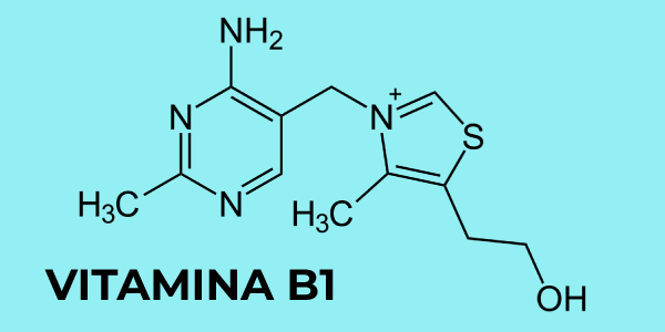 Fórmula química da vitamina B1