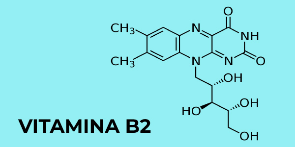 Fórmula química da vitamina B2
