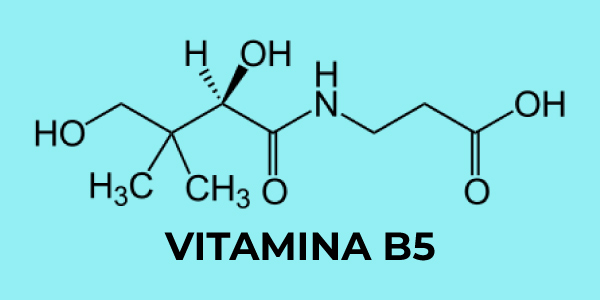 Fórmula química da vitamina B5