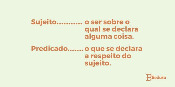 Perguntas sobre tipos de sujeito e predicado