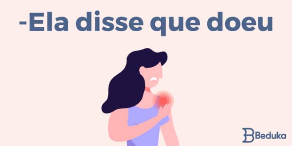 Exemplo de discurso indireto