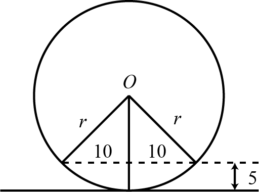 exercício-vestibular-teorema-de-pitagoras-na-circunferencia-fatec