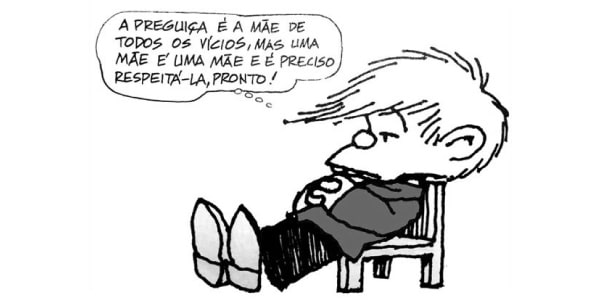 Cartoon-de-um-menino-sentado-na-cadeira-pensando-e-refletindo-sobre-a-preguiça.-Imagem-de-uma-questão-de-português-do-Enem