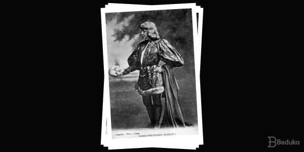 Resumo-de-Hamlet-personagem-principal-olhando-para-caveira-e-pensando-ser-ou-não-ser-eis-a-questão