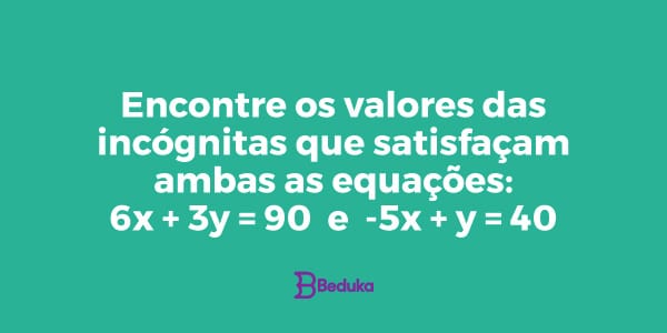 Exercício-de-equação-de-primeiro-grau-com-duas-incógnitas