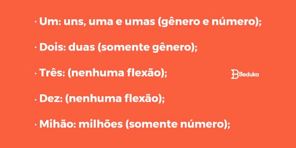Flexões dos Numerais Cardinais