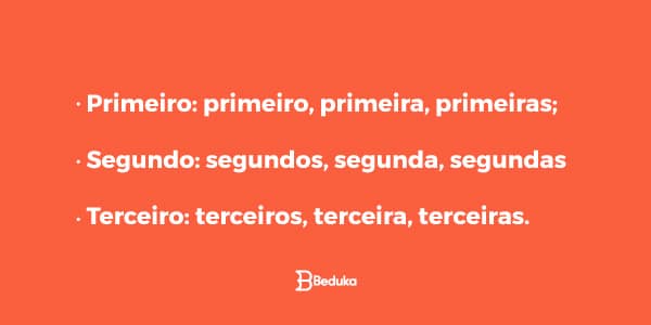 Flexões dos Numerais Ordinais