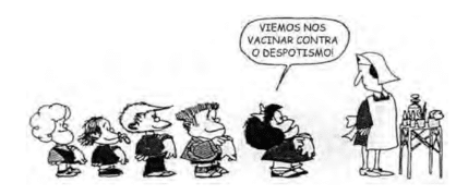 Tirinha de Mafalda com Crítica Social