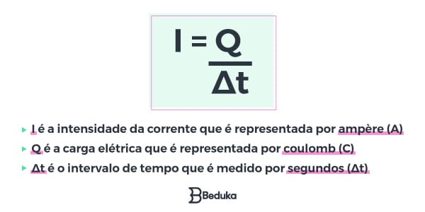 Como calcular corrente elétrica?