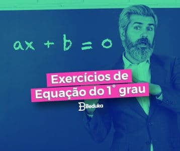 Exercícios de Equação do 1° Grau