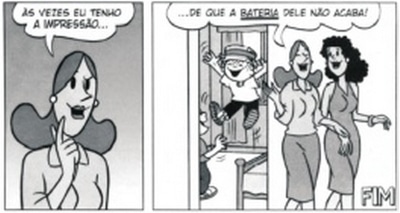 tirinha sobre denotação e conotação