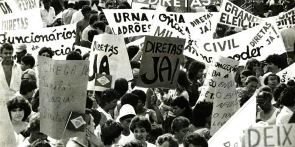 manifestações-antigas-no-brasil - diretas já