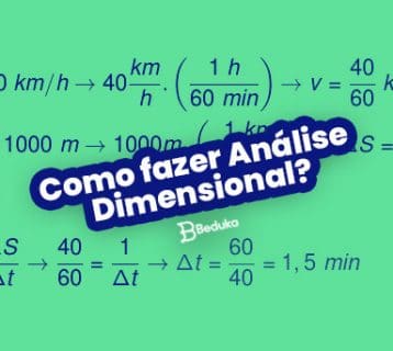 Como fazer análise dimensional