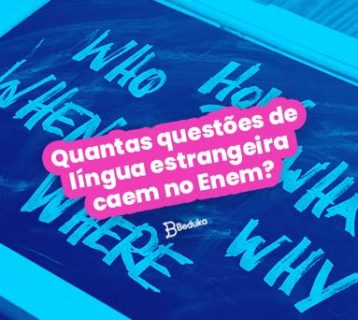 Quantas questões de língua estrangeira caem no Enem