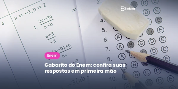 Gabarito oficial do Enem 2023: como conferir respostas no site do Inep